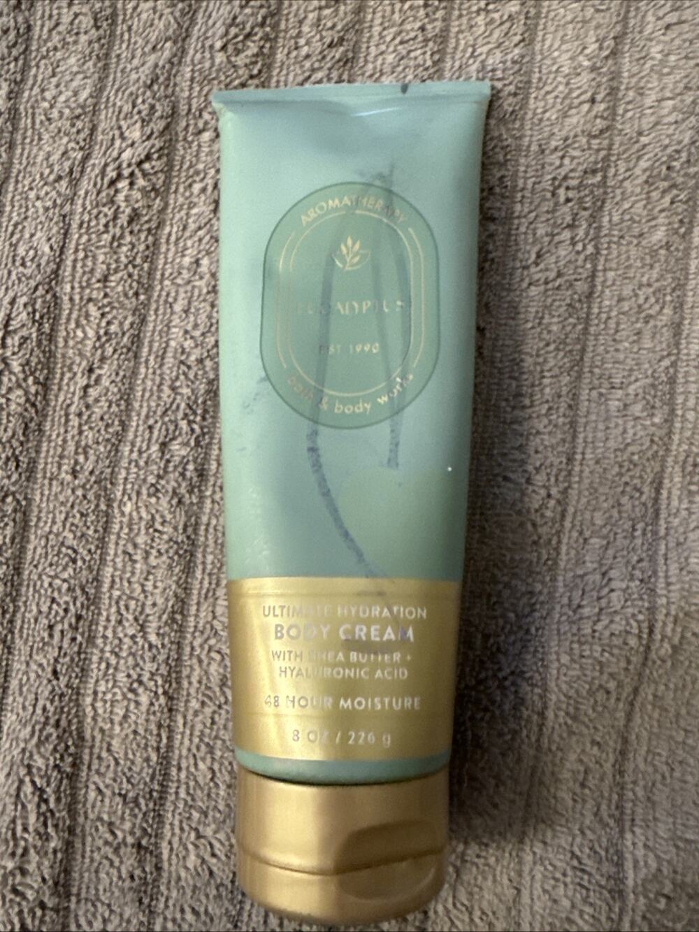 Bath & Body Works Aromatherapy Ultimate Hydration Body Cream Eucalyptus 8oz